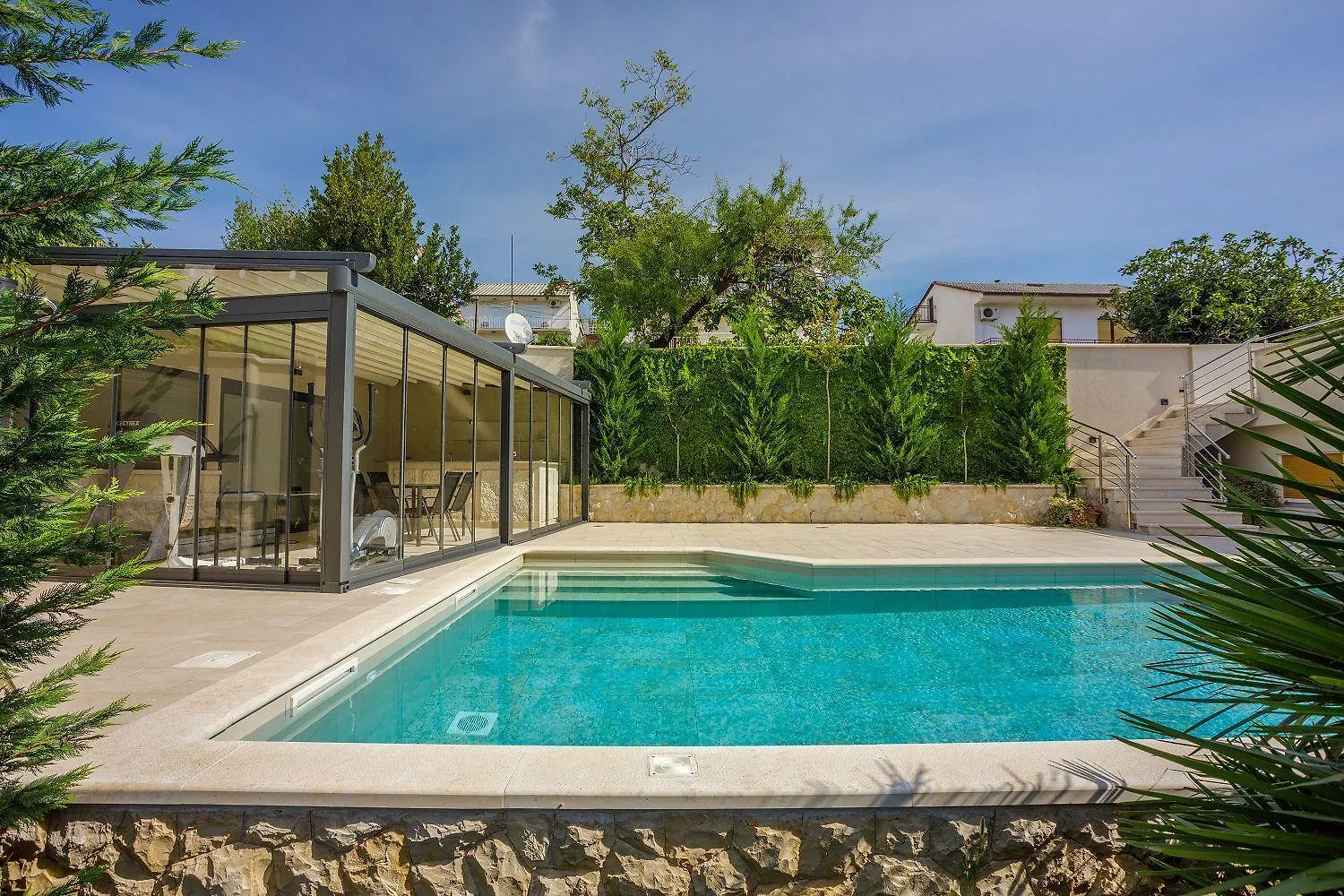 Beeindruckendes Apartment Nur 500 Meter Zum Strand Mit Meerblick, Sauna, Gym, Pool Crikvenica Croatia