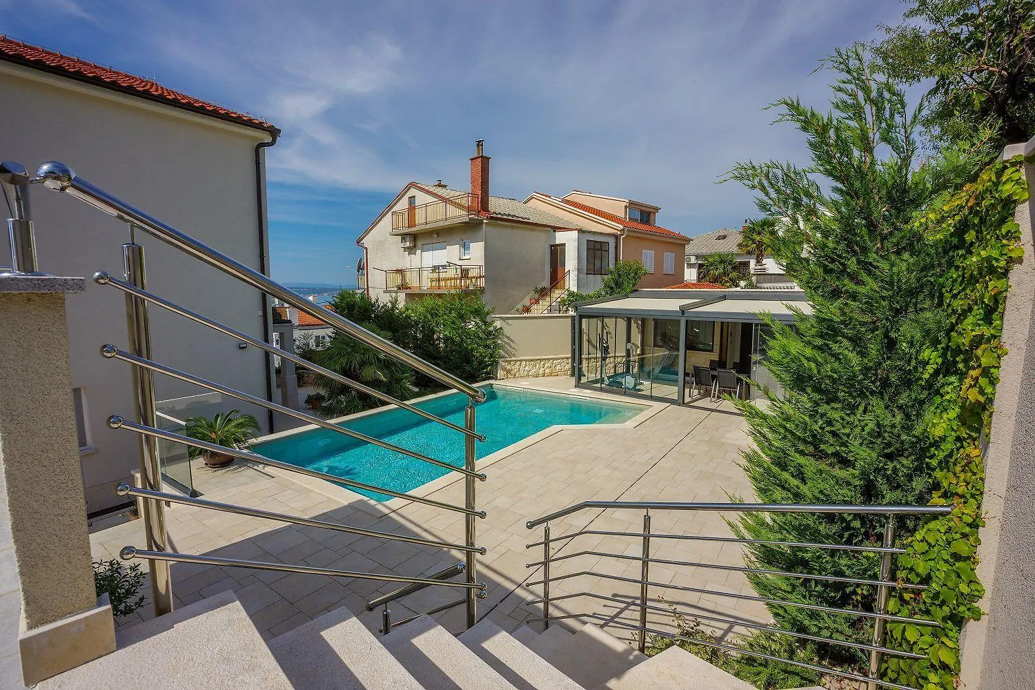 Beeindruckendes Apartment Nur 500 Meter Zum Strand Mit Meerblick, Sauna, Gym, Pool Crikvenica
